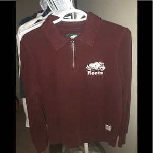 Burgundy Roots Sweater